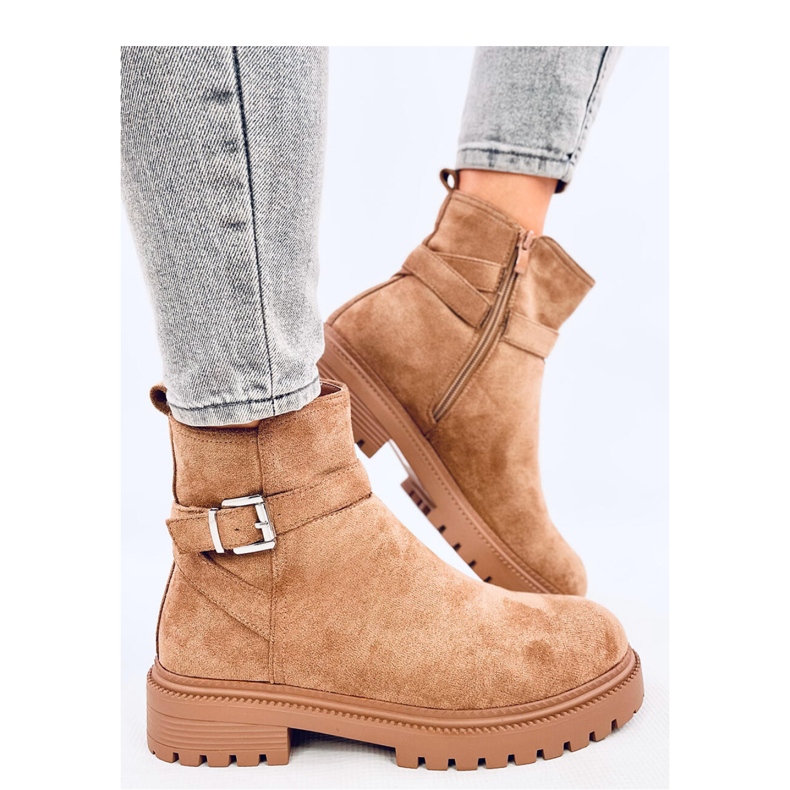 Bottines Chelsea Ortiz Camel - Inello brun 1
