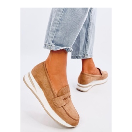 Mocassins compensés Pacifs Camel - Inello brun 4