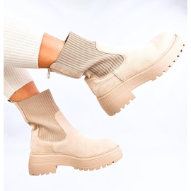 Winters Bottines beiges avec revers élastique - Inello 3