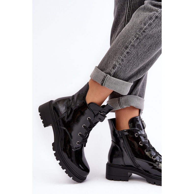 Step in style Bottes Modèle S.Barski HY93-91 Noir Lakier - Entrez avec style le noir 2