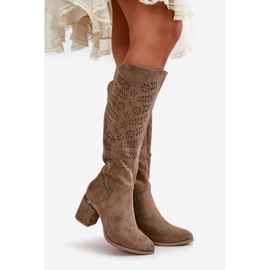 Step in style Bottes Modèle Vinceza 16443 Beige Foncé - Entrez avec style 1