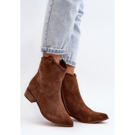 Step in style Bottes Modèle Zazoo 3329 Marron Daim - Entrez avec style brun 1