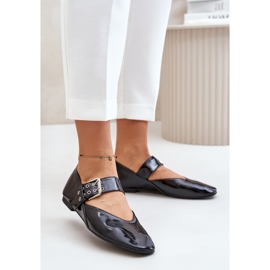 Step in style Ballerines Modèle Azirae 6689 Noir Lakiert - Entrez avec style le noir 1