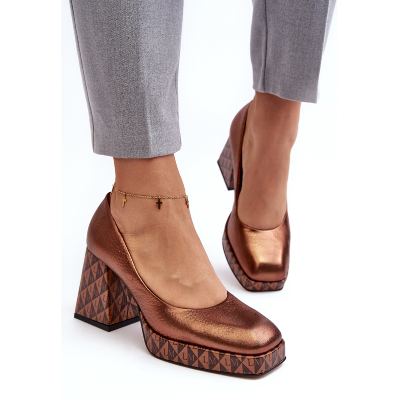 Step in style Escarpins Modèle Laura Messi 259/819-821 Cuivre - Entrez avec style brun 1