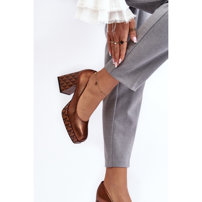 Step in style Escarpins Modèle Laura Messi 259/819-821 Cuivre - Entrez avec style brun 2