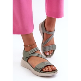 Step in style Sandales Modèle Eladora 24SD06-7056 Vert - Entrez avec style 3