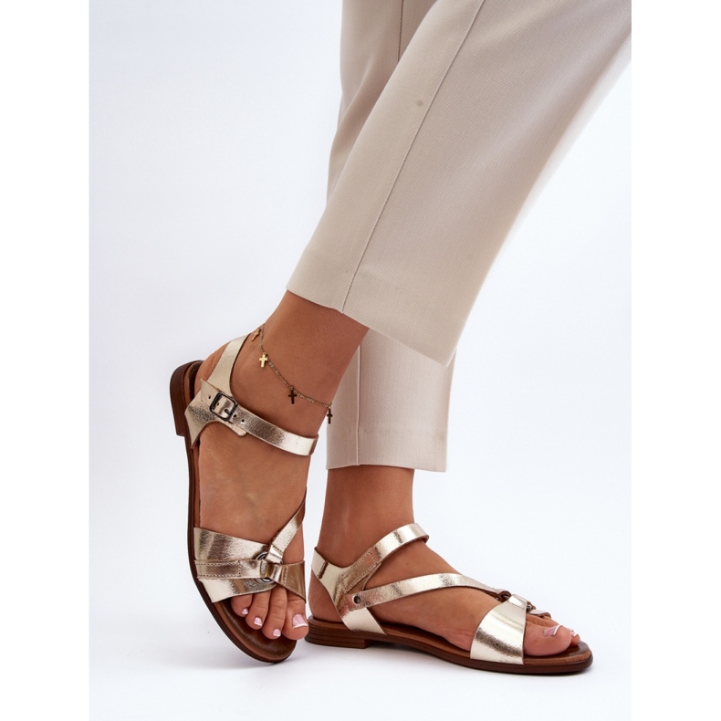 Step in style Sandales Modèle Zazoo 40182 Or - Entrez avec style jaune 1