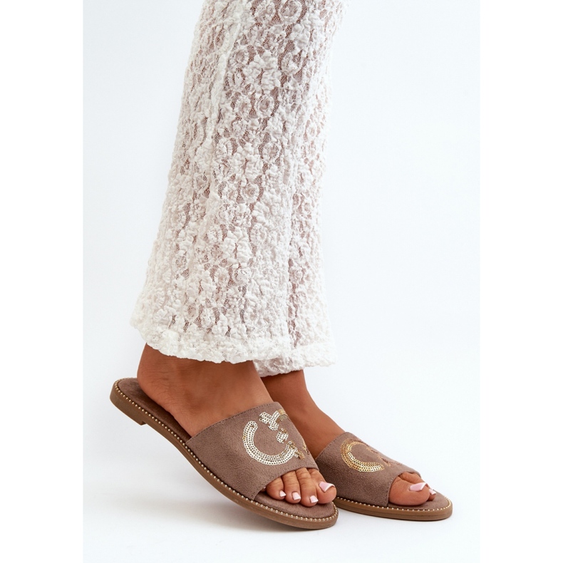 Step in style Sandale Tongs Modèle S.Barski KV27-052 Marron - Entrez avec style brun 1