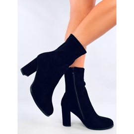 Poulter Bottines en daim noir le noir 4
