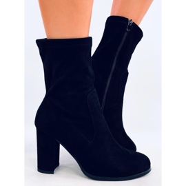 Poulter Bottines en daim noir le noir 2