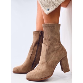 Poulter Bottines en daim taupe beige 5