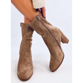 Poulter Bottines en daim taupe beige 4