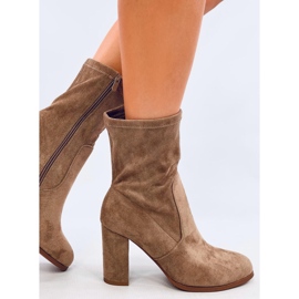 Poulter Bottines en daim taupe beige 3