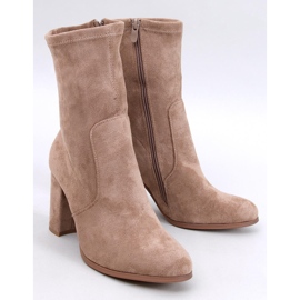 Poulter Bottines en daim taupe beige 1