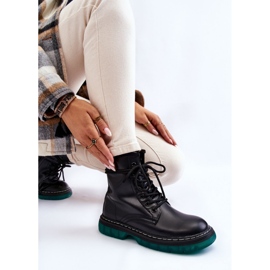 Step in style Bottes de combat Modèle Trinah 22BT35-5079 Noir_Vert - Entrez avec style 1