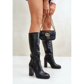 Step in style Bottes Modèle Riamaya CHC295 Noir - Entrez avec style le noir 1