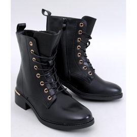 Ango Bottines à lacets noires le noir 1