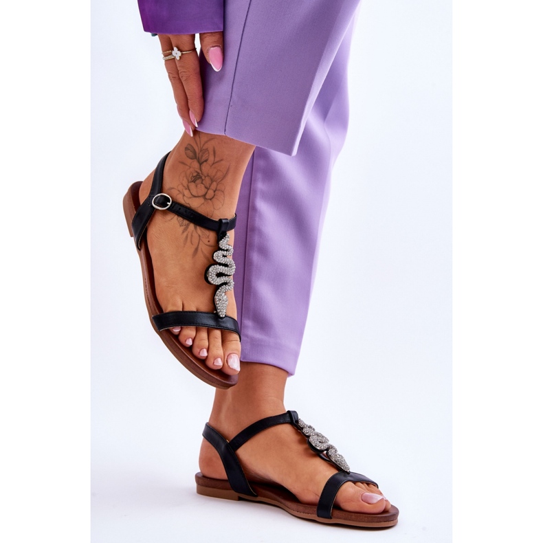 Step in style Sandales Modèle S.Barski KV-5541-42 Noir - Entrez avec style le noir 2