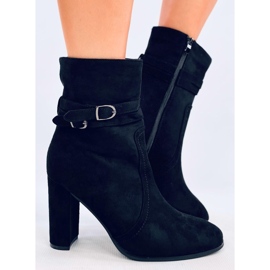 Dianes Bottines à talons en daim noir le noir 3