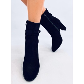 Dianes Bottines à talons en daim noir le noir 5