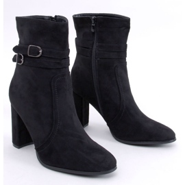 Dianes Bottines à talons en daim noir le noir 1