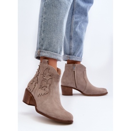 Step in style Bottes Modèle Zazoo 3426 Cappuccino - Entrez avec style beige 2