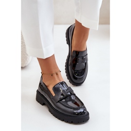 Step in style Mocassins Modèle Vinceza 62187 Vernis Noir - Entrez avec style le noir 1