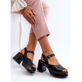 Step in style Sandales Modèle Vinceza 66627 Noir - Entrez avec style le noir 2