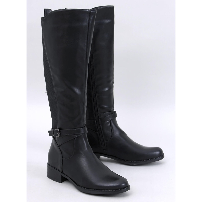 Bottines avec tige flexible Lappen Black le noir 1