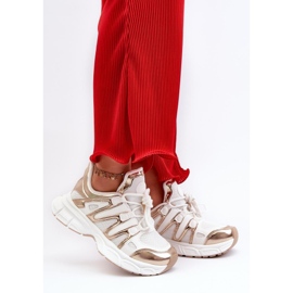 Step in style Chaussures de sport Modèle Ahmani NB633P Blanc/Or - Entrez dans le style 1