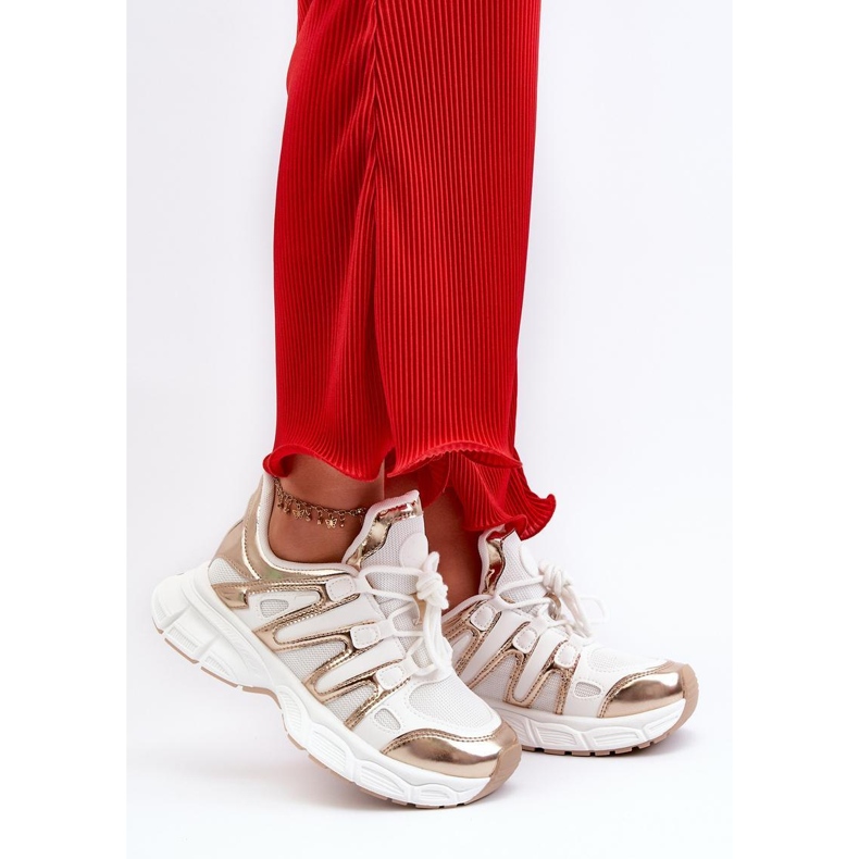 Step in style Chaussures de sport Modèle Ahmani NB633P Blanc/Or - Entrez dans le style 1