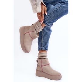 Step in style Bottes de neige Modèle Maciejka 06257-22 Beige Clair - Entrez avec style 2