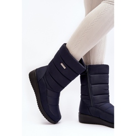 Bottes de neige isolées pour femmes marine bleu 1