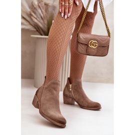 Step in style Bottes Modèle Zazoo 60475 Beige Foncé - Entrez avec style 1