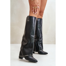 CLS-363 Bottes noires le noir 1