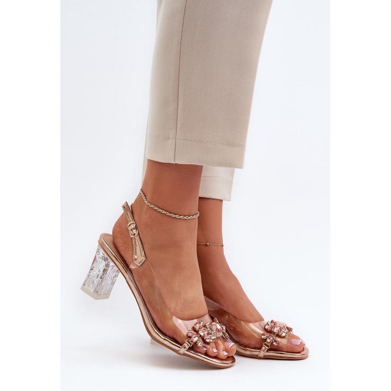 Step in style Sandales Modèle Da MR38-444 Or Rose - Entrez avec style 1