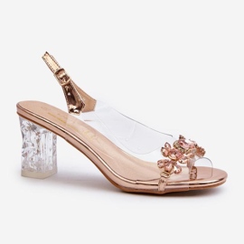 Step in style Sandales Modèle Da MR38-444 Or Rose - Entrez avec style 2
