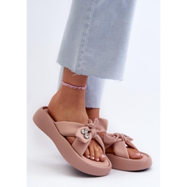 GOE Chaussons plateforme femme Rose 1 GOE Chaussons plateforme femme Rose 1