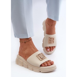 Step in style Sandale Tongs Modèle Vinceza 41444 Beige - Entrez avec style 3