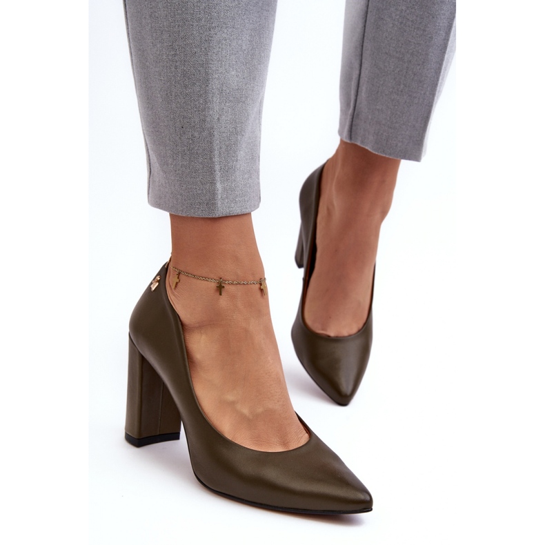 Escarpins élégants pour femmes Laura Messi Vert foncé 1