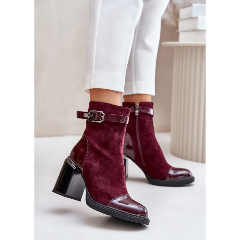 Step in style Bottes Modèle Da MR880-085 Bordo - Entrez avec style rouge 1