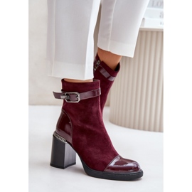 Step in style Bottes Modèle Da MR880-085 Bordo - Entrez avec style rouge 3