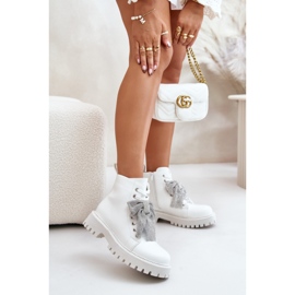 Bottes 7603A Blanc blanche 1