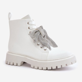 Bottes 7603A Blanc blanche 2