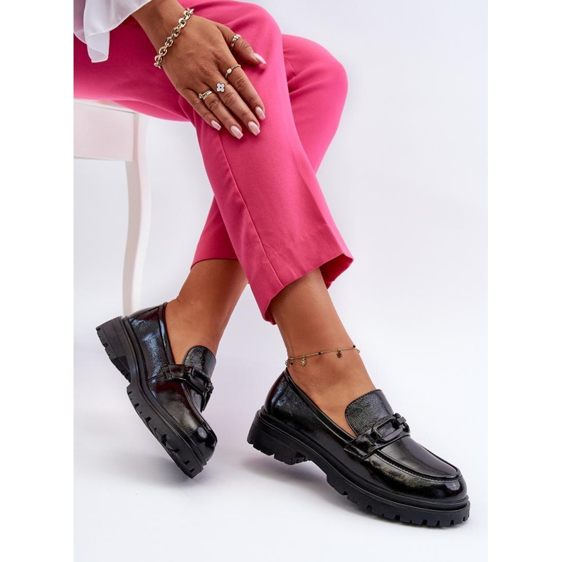 Step in style Mocassins Modèle Imbleria 66616 Vernis Noir - Entrez avec style le noir 2