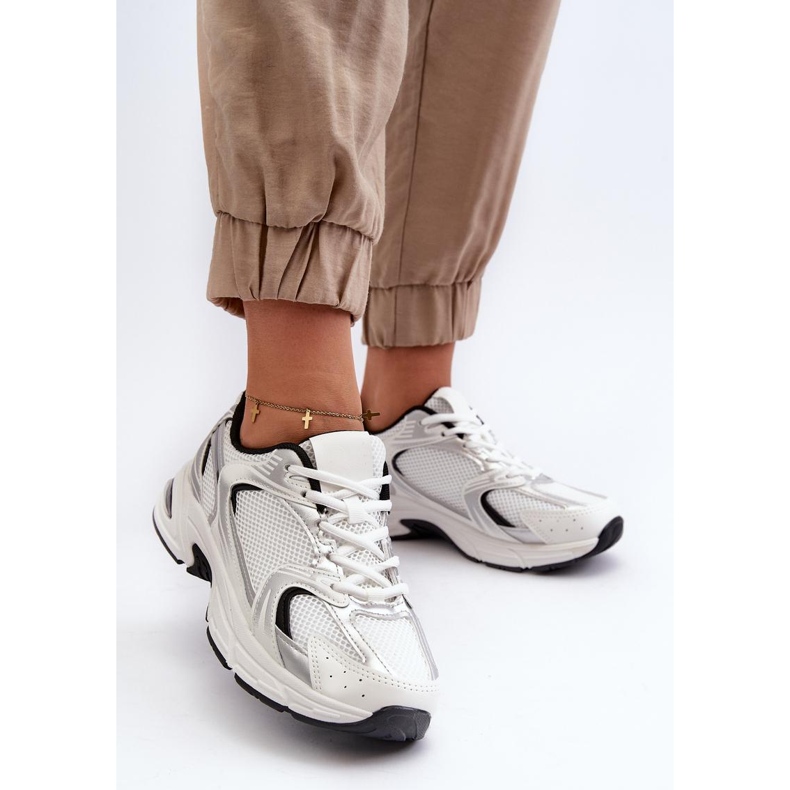Chaussures de sport à la mode pour femmes, blanc/noir blanche 1