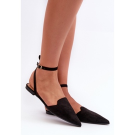 Ballerines pointues femme Noir le noir 1