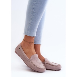 Mocassins femme violets 1