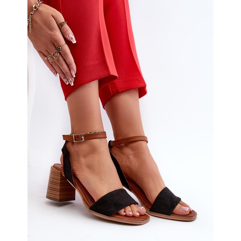 Sandales à talons hauts femme Noir le noir 2