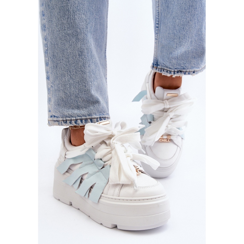 Chaussures de sport pour femmes sur la plateforme Zazoo Blue bleu 1 Chaussures de sport pour femmes sur la plateforme Zazoo Blue bleu 1